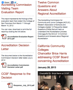 CCSF page