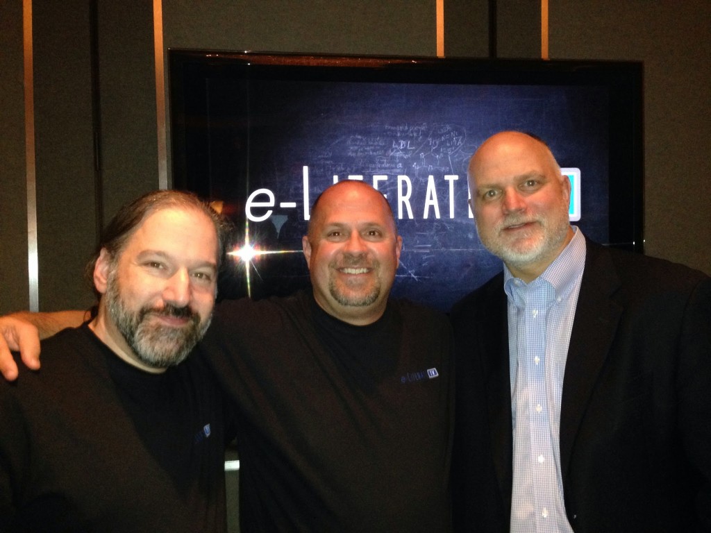 Michael Feldstein, Phil Hill and Ray Henderson with the gray facial hair club for men